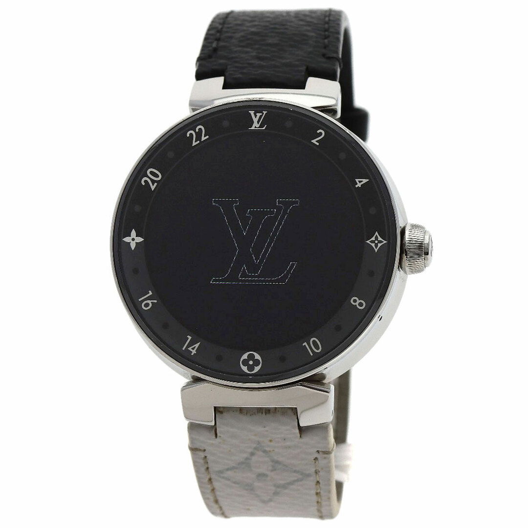LOUIS VUITTON QA050Z タンブール ホライゾン V2 スマートウォッチ 腕時計 SS 革 メンズ