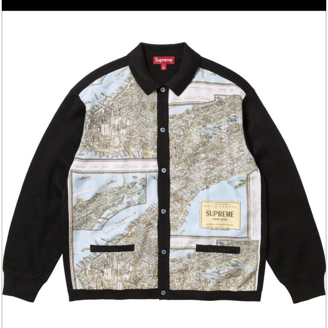 Supreme Silk Map Cardigan カーディガン　シルク　マップ