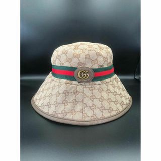 グッチ(Gucci)の【送料無料】GUCCI グッチ ダブルG付き GGキャンバス バケットハット(ハット)