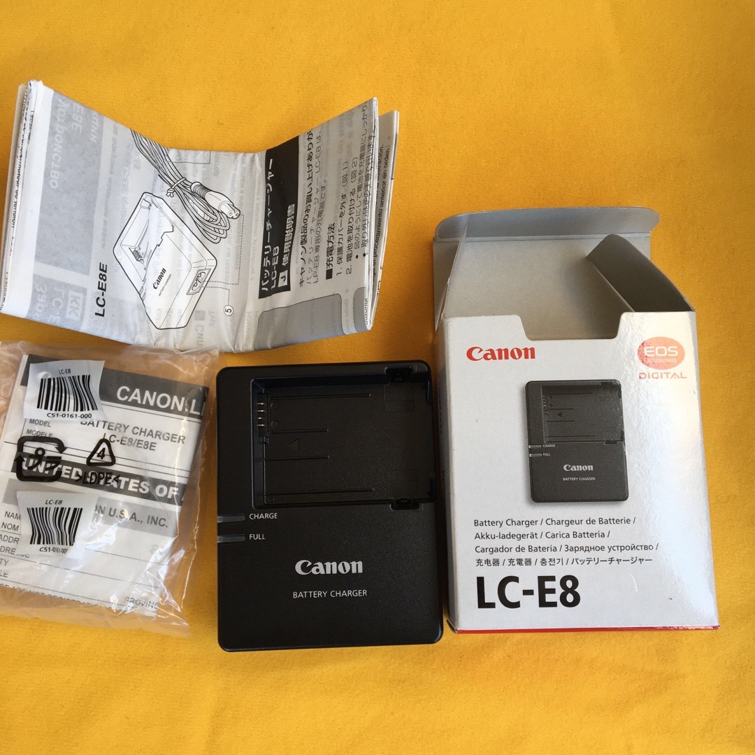 LC-E8 新品 Canon 純正 キヤノン チャージャー LP-E8 充電器