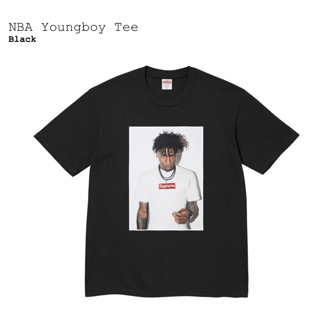 Supreme NBA Youngboy フォトTee black white