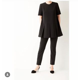 バーニーズニューヨーク(BARNEYS NEW YORK)のシーマリー　セットアップ　ブラック(シャツ/ブラウス(半袖/袖なし))