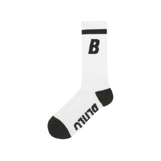 ボーラホリック(ballaholic)のB Socks   白  サイズフリー(ソックス)