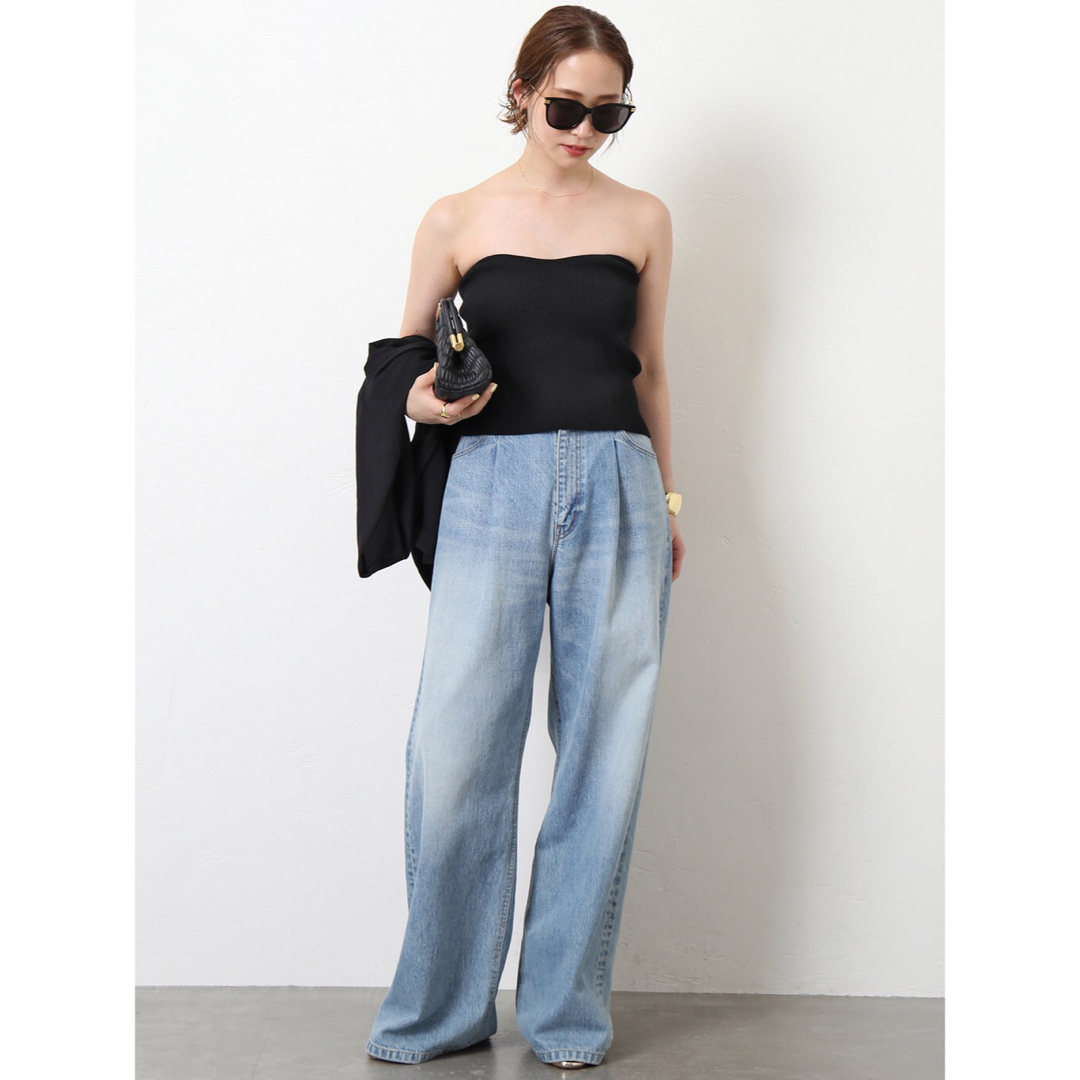 新品❤︎Deuxieme Classe☆追加 タックバギーデニム 38-
