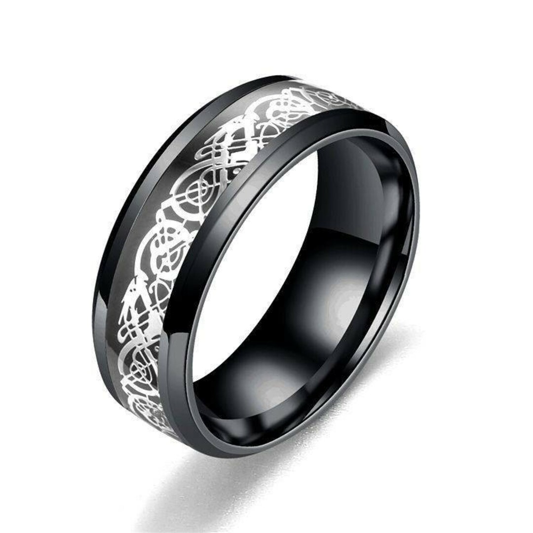 【SALM】リング メンズ アクセサリー ホワイト かっこいい 指輪 22号 メンズのアクセサリー(リング(指輪))の商品写真