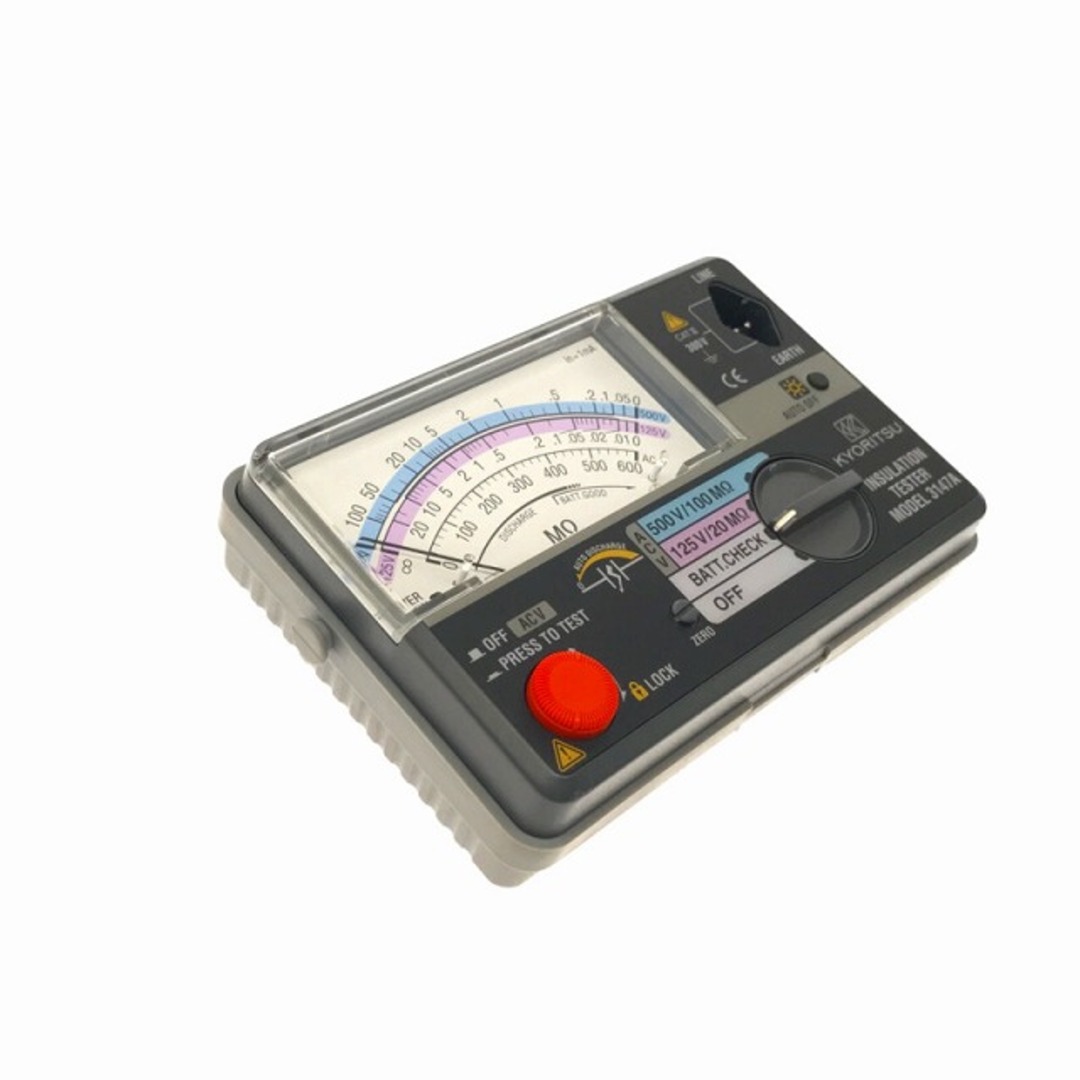 ☆中古品☆KYORITSU 共立電気計器 2レンジ小型絶縁抵抗計 3147A ☆中古品☆KYORITSU 共立電気計器 2レンジ小型絶縁抵抗計 3147A