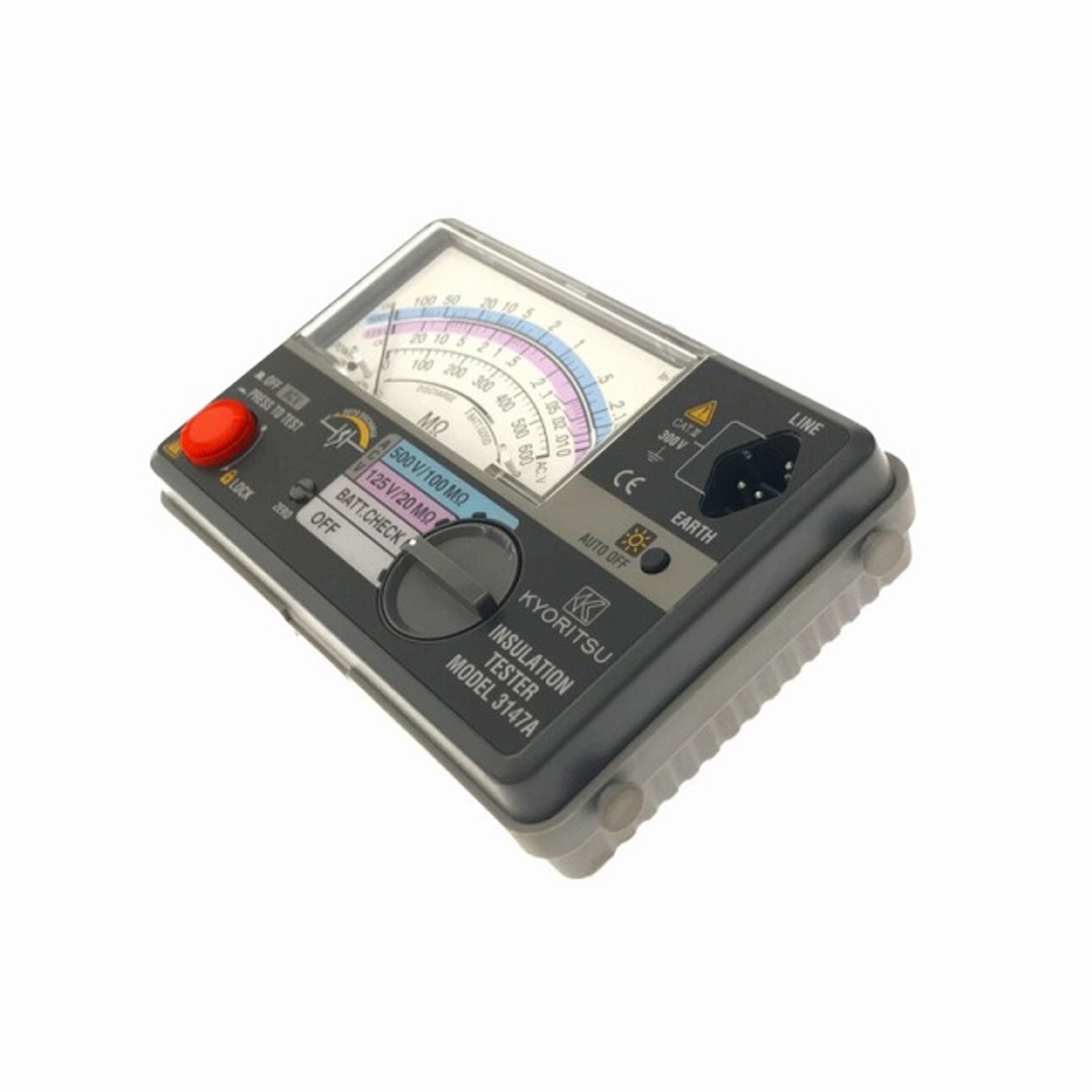 ☆中古品☆KYORITSU 共立電気計器 2レンジ小型絶縁抵抗計 3147A ☆中古品☆KYORITSU 共立電気計器 2レンジ小型絶縁抵抗計 3147A