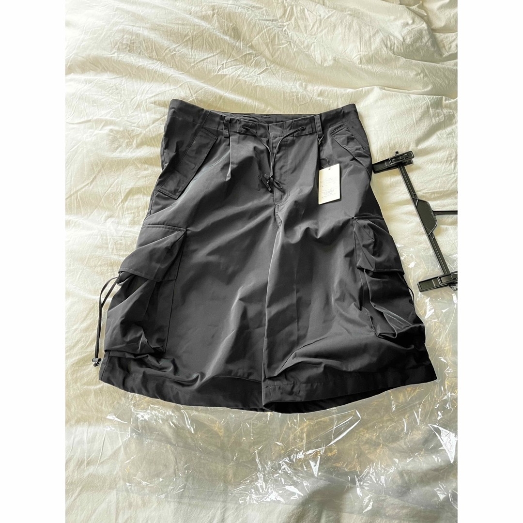 ryotakashima TECH HALF CURGO PANTS black