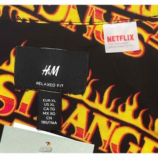H&M - 新品 H&M × Netflix コラボ ストレンジャーシングス シャツ XL ...