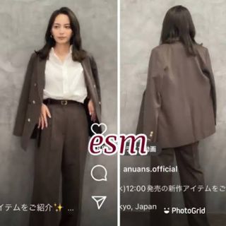 ánuans - anuans ツイルダブルジャケットの通販 by esm☆'s shop｜ア