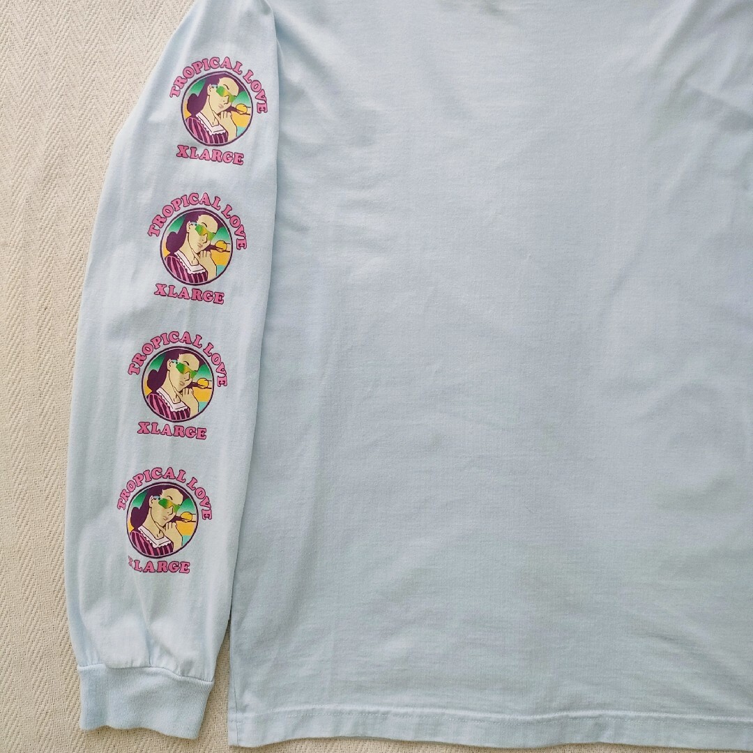 XLARGE エクストララージビッグシルエット バックプリントロングTシャツ