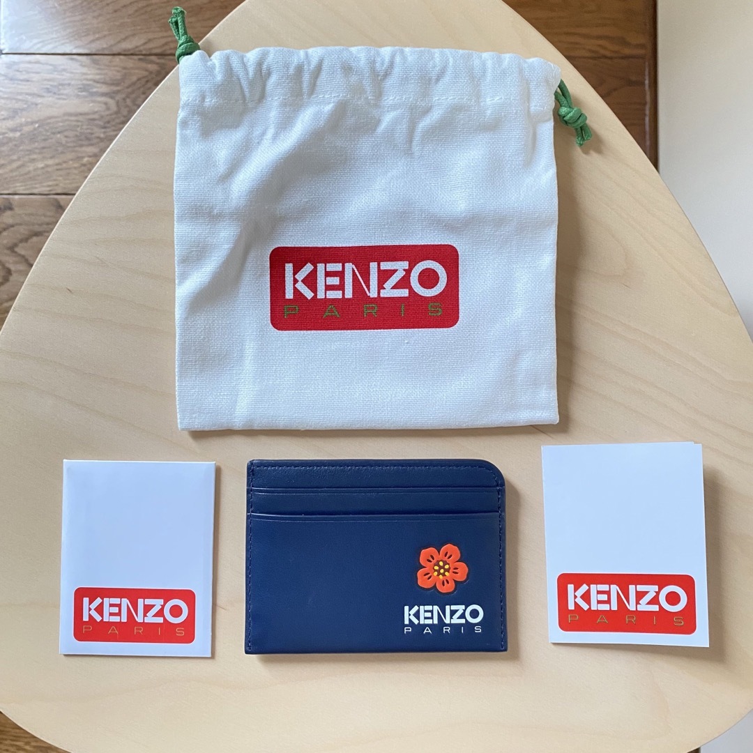 KENZO ケンゾー カード コイン パス ケース メンズ ブラック ブルー