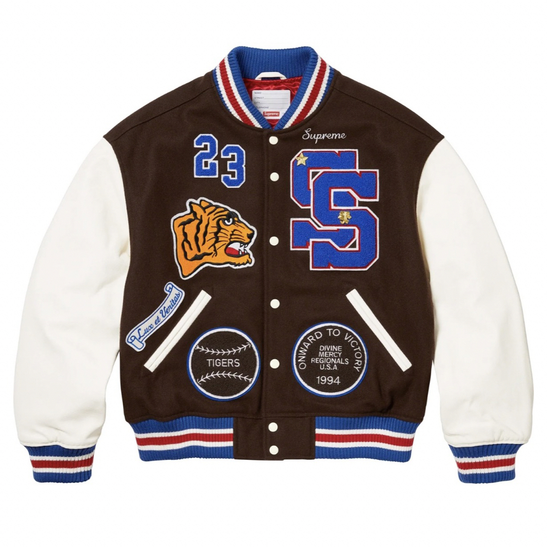 Supreme TigerVarsity Jacket "Brown" Mサイズ