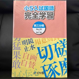 浜学園 マスターコース 小5 入試国語 完全学習（第3分冊(語学/参考書)