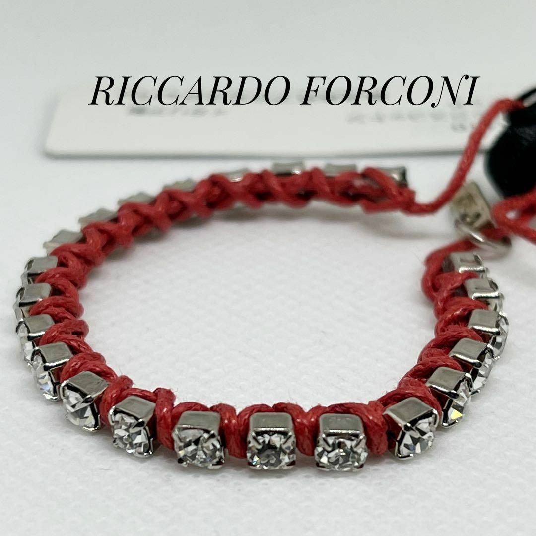 新品RICCARDO FORCONI メンズブレスレット　イタリア製　保存袋付き