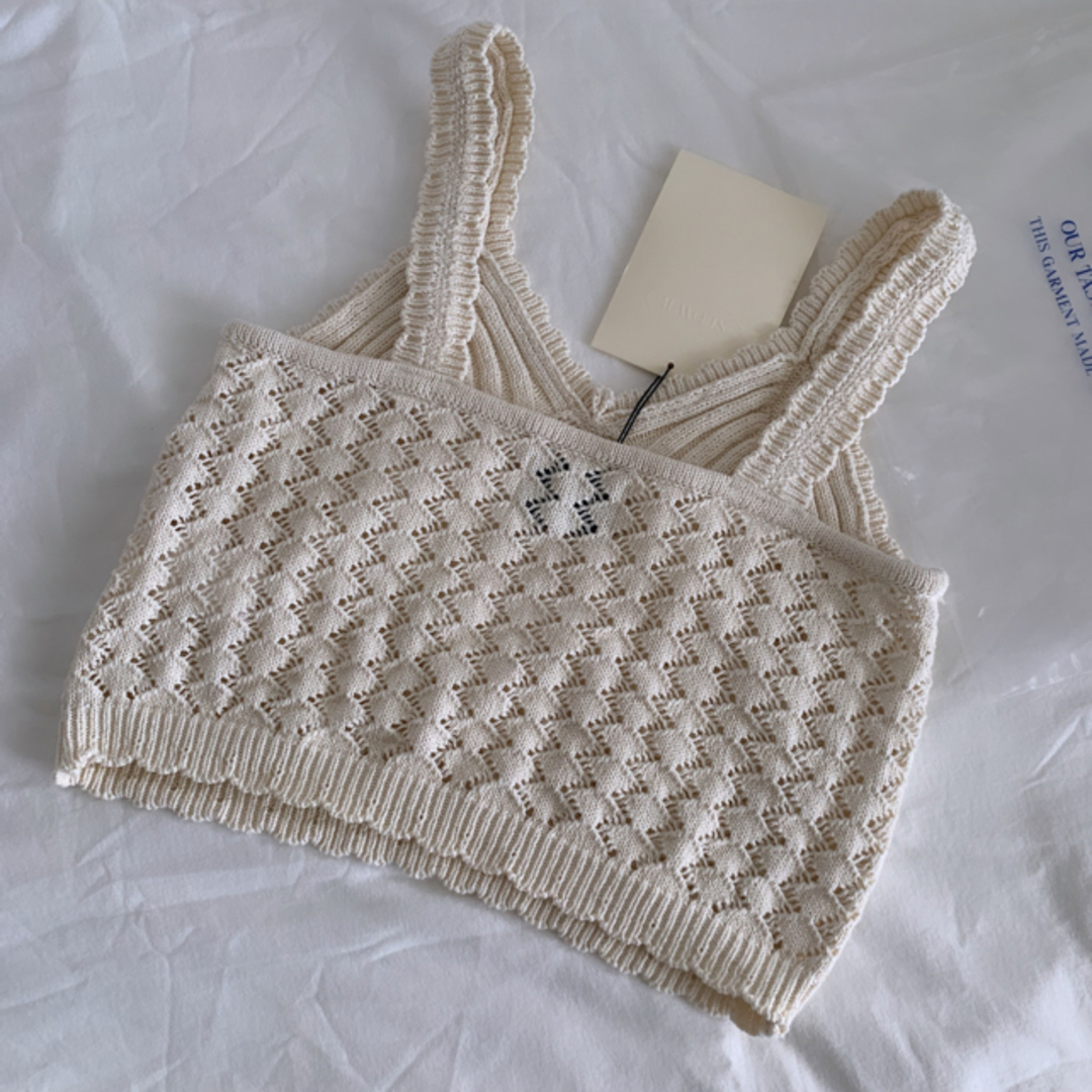 dholic(ディーホリック)のslowb ☆ mayoroka knit bistierビスチェ レディースのトップス(キャミソール)の商品写真