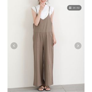 お値下げ！La-gemme・バックフリルサロペット・新品(サロペット/オーバーオール)