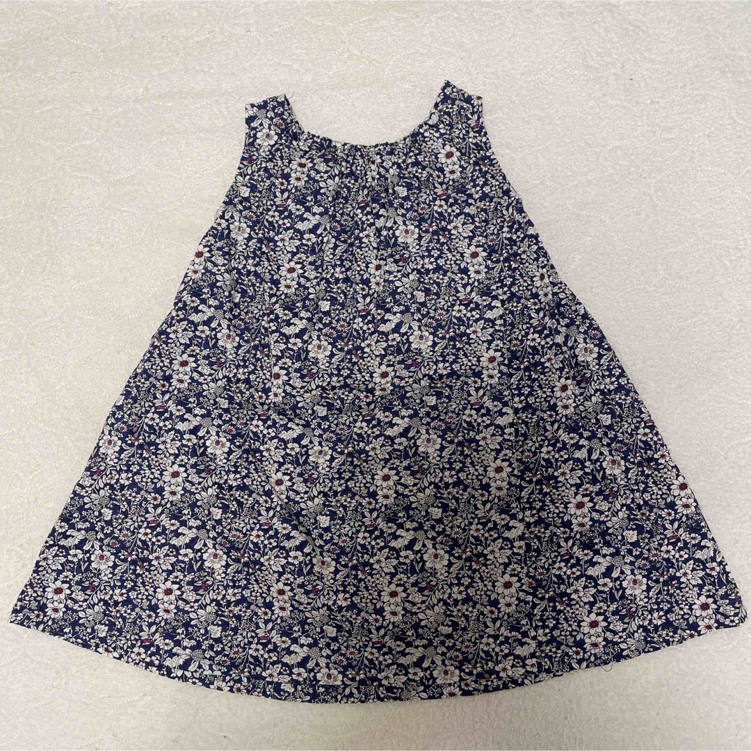 花柄ワンピース　110cm キッズ/ベビー/マタニティのキッズ服女の子用(90cm~)(ワンピース)の商品写真