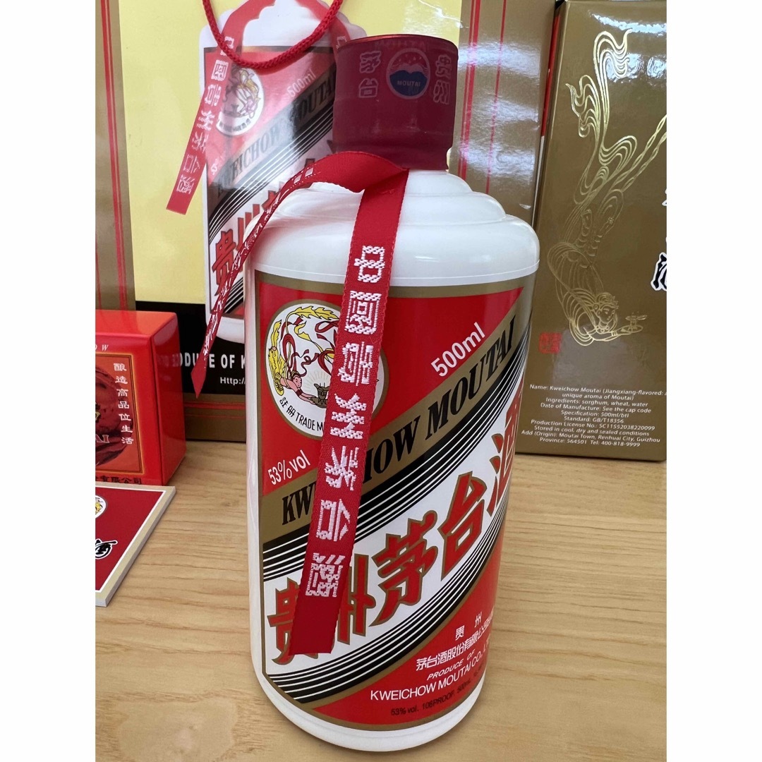 青島様専用　中国古酒  貴州茅台酒 マオタイ酒  天女ラベル 53％ 未開封新品 食品/飲料/酒の酒(蒸留酒/スピリッツ)の商品写真