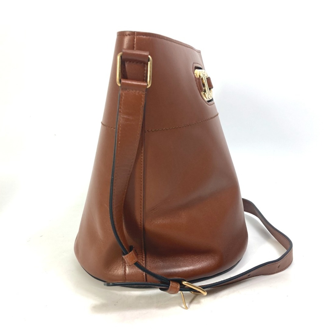 セリーヌ CELINE マイヨン トリオンフ バケットバッグ 193043CKA BUCKET MAILLON TRIOMPHE カバン バケツ型  斜め掛け ショルダーバッグ レザー ブラウン