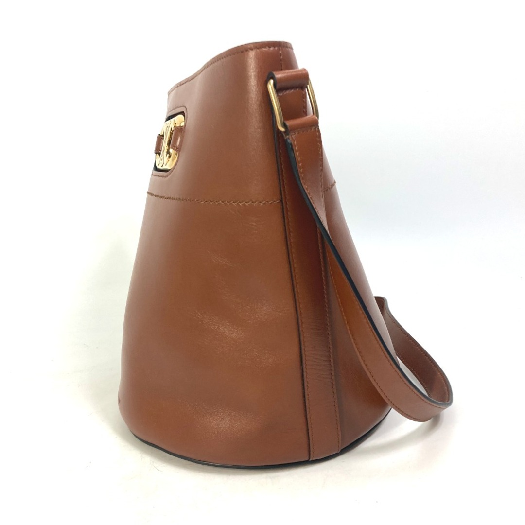 約83cmストラップセリーヌ CELINE マイヨン トリオンフ バケットバッグ 193043CKA BUCKET MAILLON TRIOMPHE カバン バケツ型 斜め掛け ショルダーバッグ レザー ブラウン