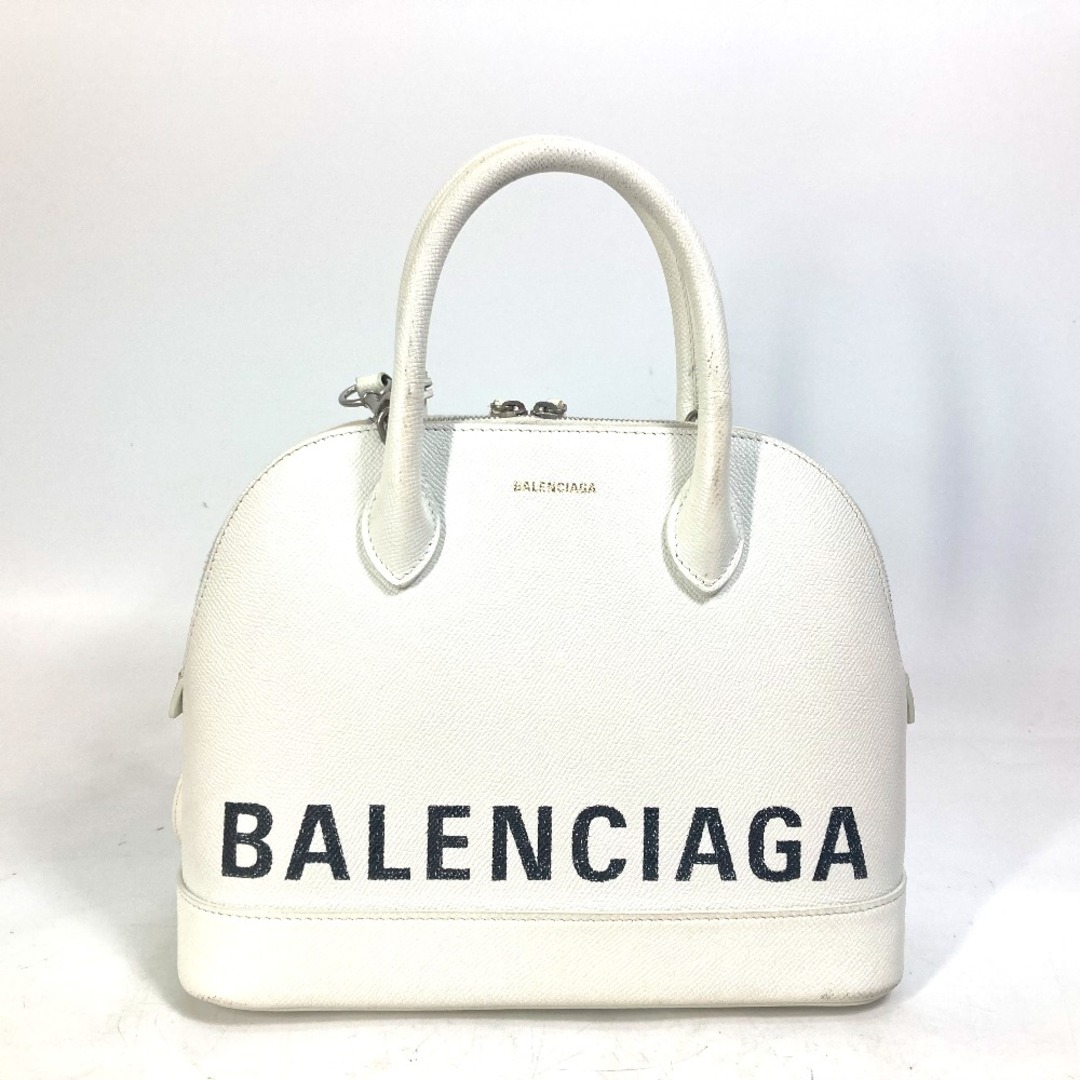 バレンシアガ BALENCIAGA ヴィル トップ ハンドル S 550645 バイカラー カバン 2WAY カバン ショルダーバッグ 斜め掛け  ハンドバッグ レザー ホワイト