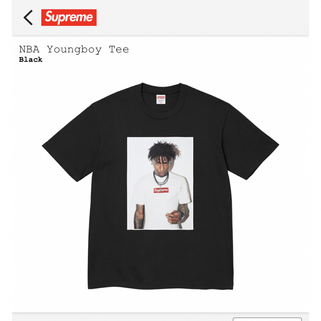 Supreme NBA Youngboy Tee Tシャツ　XL