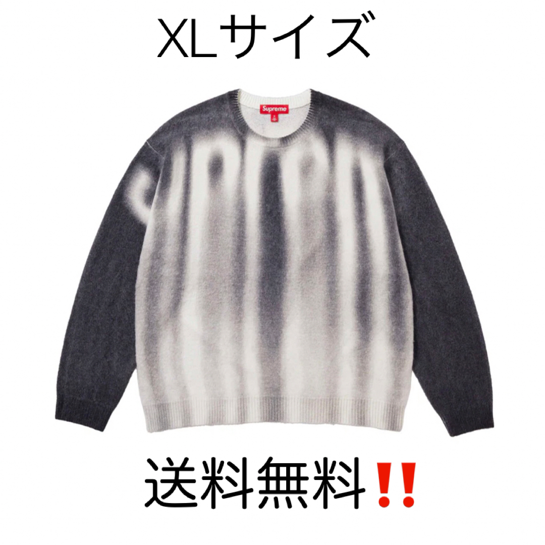 Supreme Blurred Logo Sweater  Black XLニット/セーター