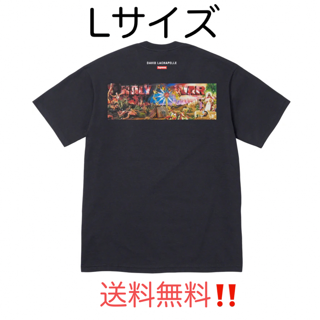 Tシャツ/カットソー(半袖/袖なし)Supreme Holy War Tee  Navy Lサイズ