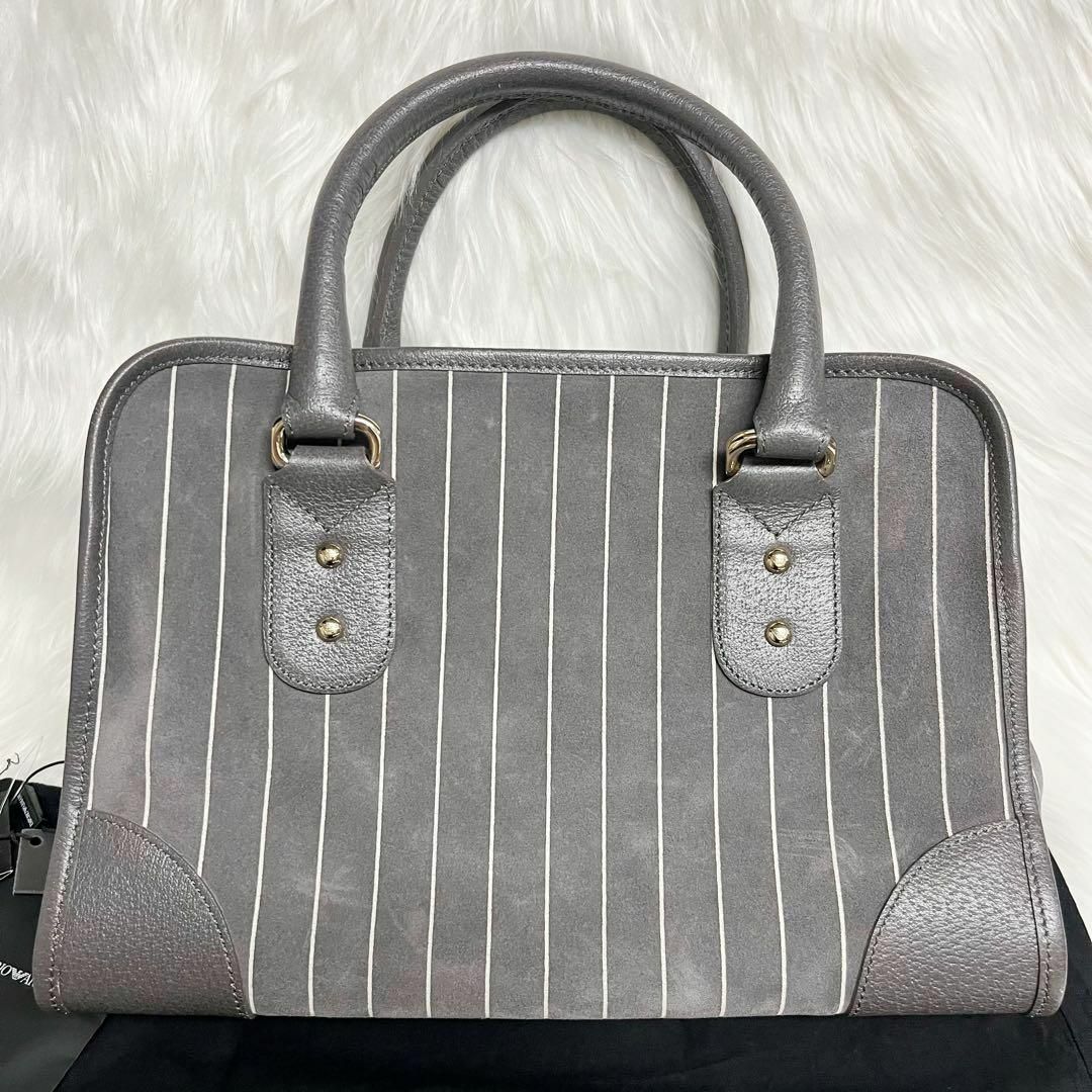 Emporio Armani(エンポリオアルマーニ)の EMPORIO　ARMANI  ハンドバッグ　グレー　レディース レディースのバッグ(ハンドバッグ)の商品写真