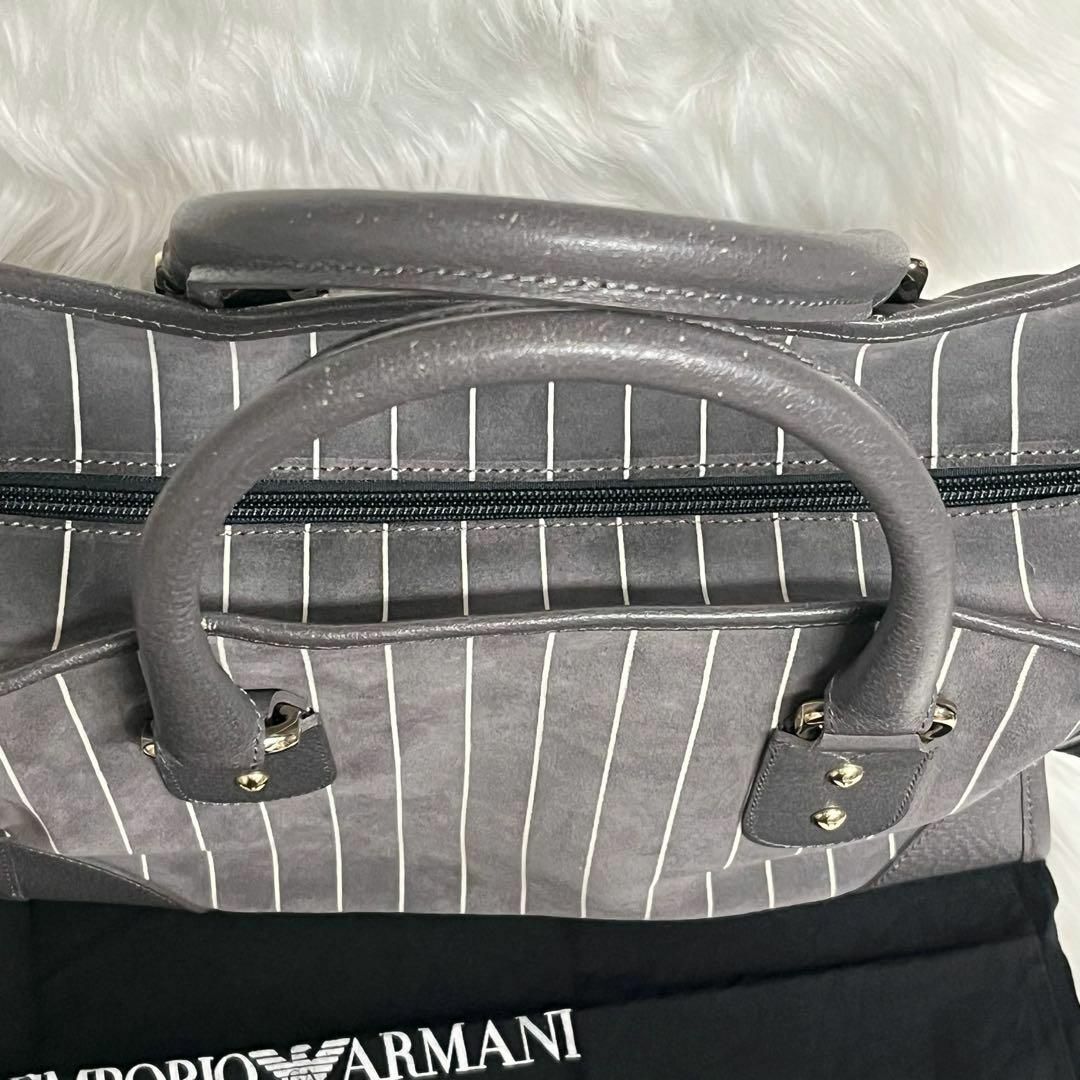 Emporio Armani(エンポリオアルマーニ)の EMPORIO　ARMANI  ハンドバッグ　グレー　レディース レディースのバッグ(ハンドバッグ)の商品写真