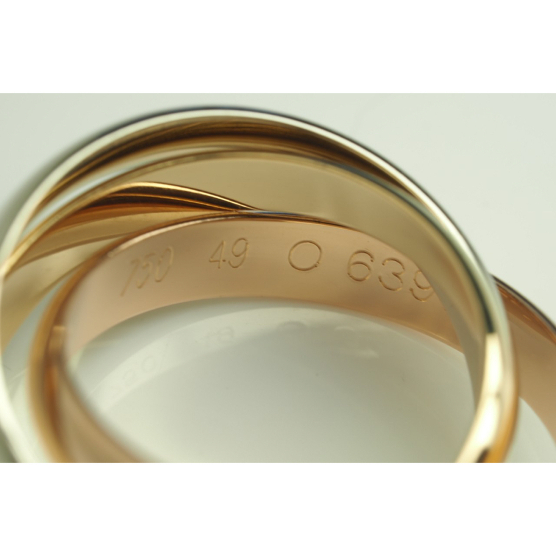 Cartier カルティエ トリニティリング 49 7号 3連 K18ゴールド-