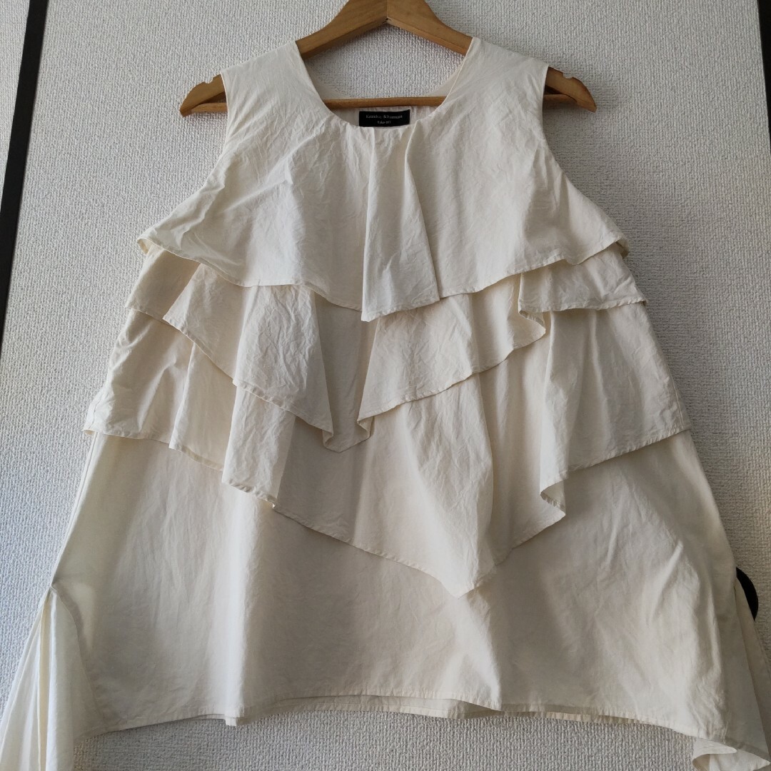 ☆テイクオフ鎌倉☆製品洗い加工/タイプライターフリルプルオーバーの