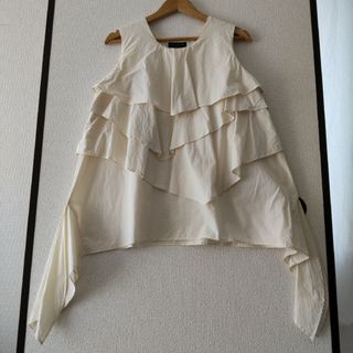 ☆テイクオフ鎌倉☆製品洗い加工/タイプライターフリルプルオーバー-