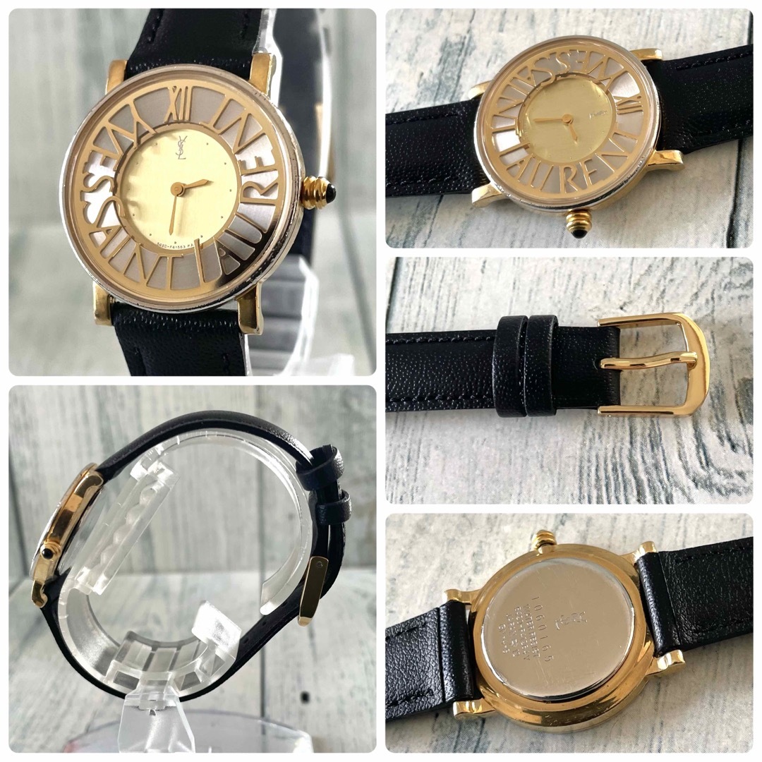 Yves Saint Laurent(イヴサンローラン)の【電池交換済】Yves Saint Laurent 腕時計 YSL ロゴ コンビ レディースのファッション小物(腕時計)の商品写真