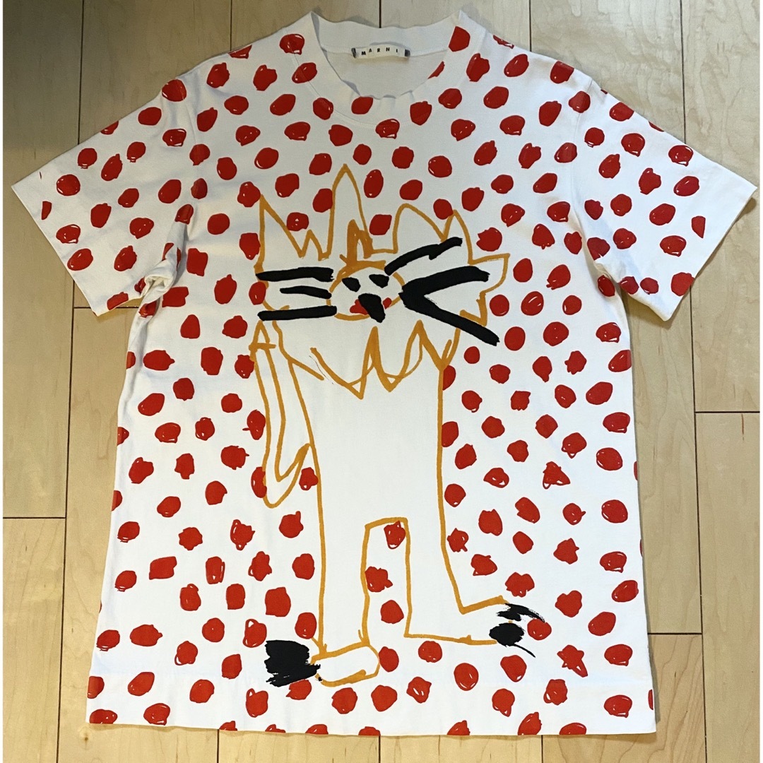 Marni(マルニ)のMARNI マルニ Tシャツ カットソー 半袖 Mサイズ ライオン柄 レディースのトップス(Tシャツ(半袖/袖なし))の商品写真