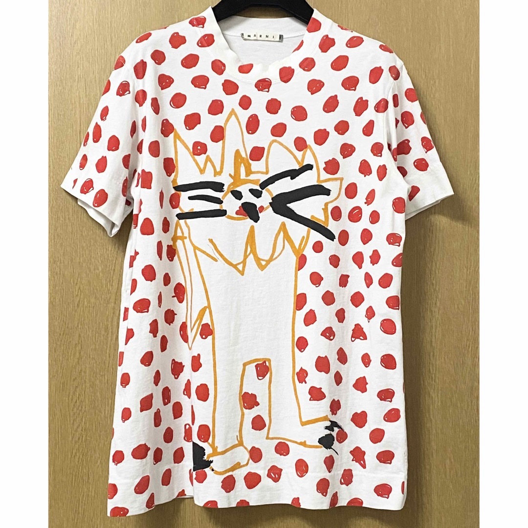 Marni(マルニ)のMARNI マルニ Tシャツ カットソー 半袖 Mサイズ ライオン柄 レディースのトップス(Tシャツ(半袖/袖なし))の商品写真