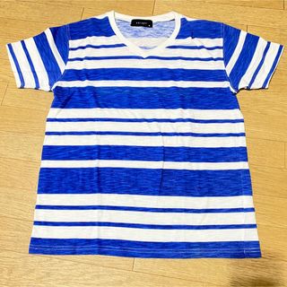 シスキー(ShISKY)のSHISKY メンズTシャツ ボーダーTシャツ VネックTシャツ 夏 半袖(Tシャツ/カットソー(半袖/袖なし))