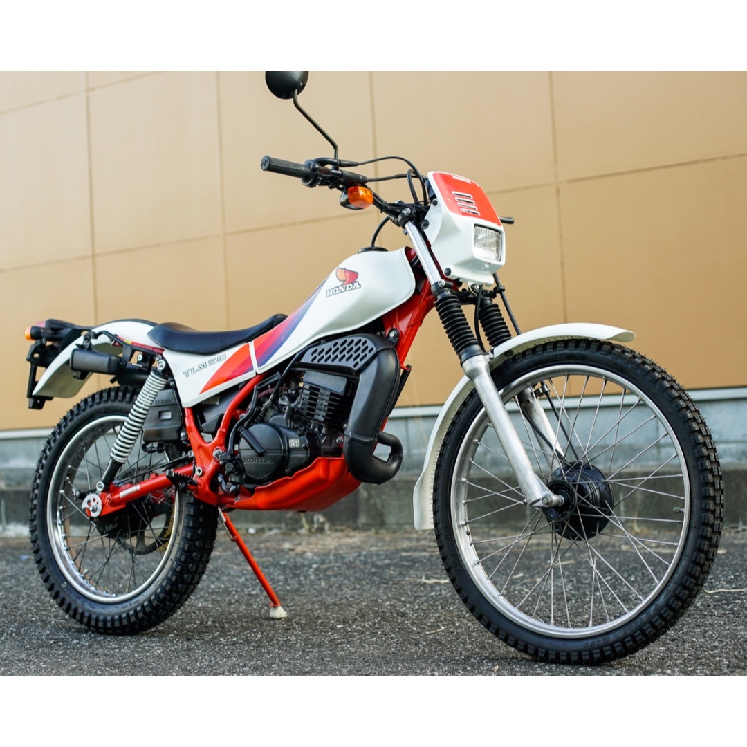 HONDA TLM50 トライアル 原付 レストア タイヤ・バッテリーなど新品！