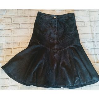 ラルフローレン羊革スカート◆ブラック7サイズ◆