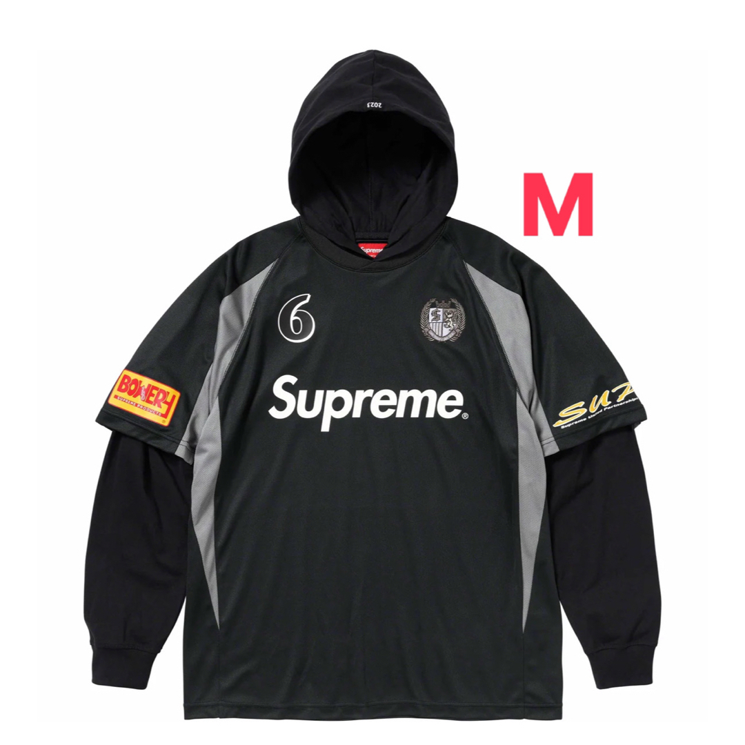 Supreme(シュプリーム)の即日配送！Supreme Hooded Soccer Jersey  メンズのトップス(Tシャツ/カットソー(七分/長袖))の商品写真