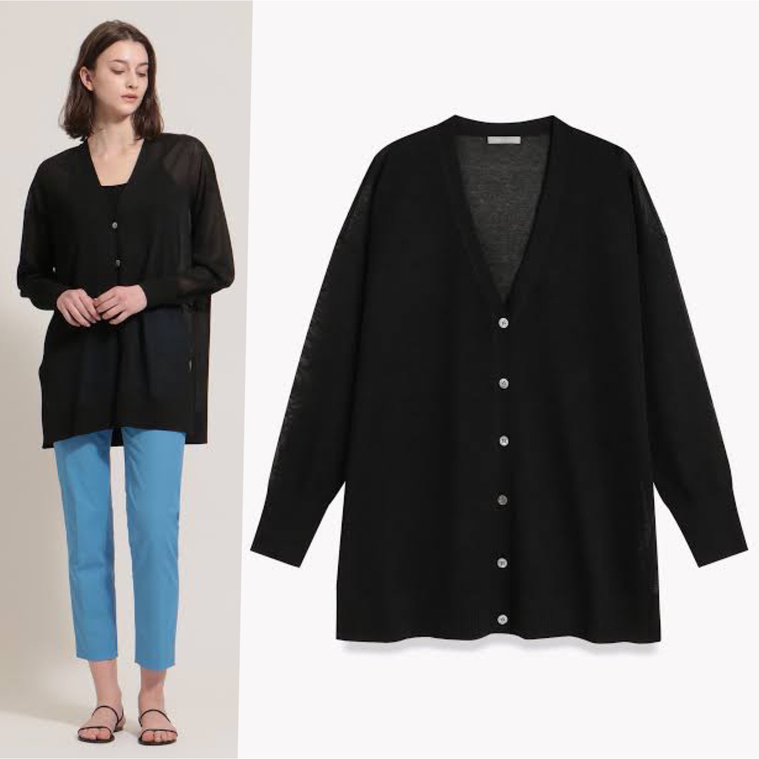 theory luxe 23SS ウォッシャブル オーバーサイズカーディガンカーディガン