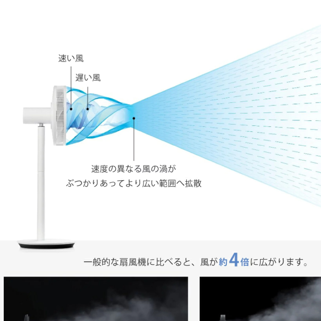 BALMUDA(バルミューダ)のバルミューダ  グリーンファン 扇風機 EGF-1800 ダークグレー×ブラック スマホ/家電/カメラの冷暖房/空調(扇風機)の商品写真