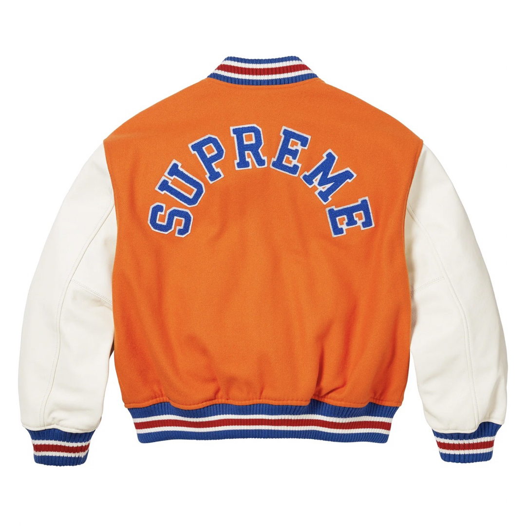 Supreme - 送込 supreme Tiger Varsity Jacket XL オレンジの通販 by ...