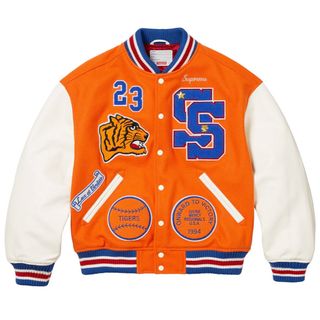 シュプリーム(Supreme)の送込 supreme Tiger Varsity Jacket XL オレンジ(スタジャン)