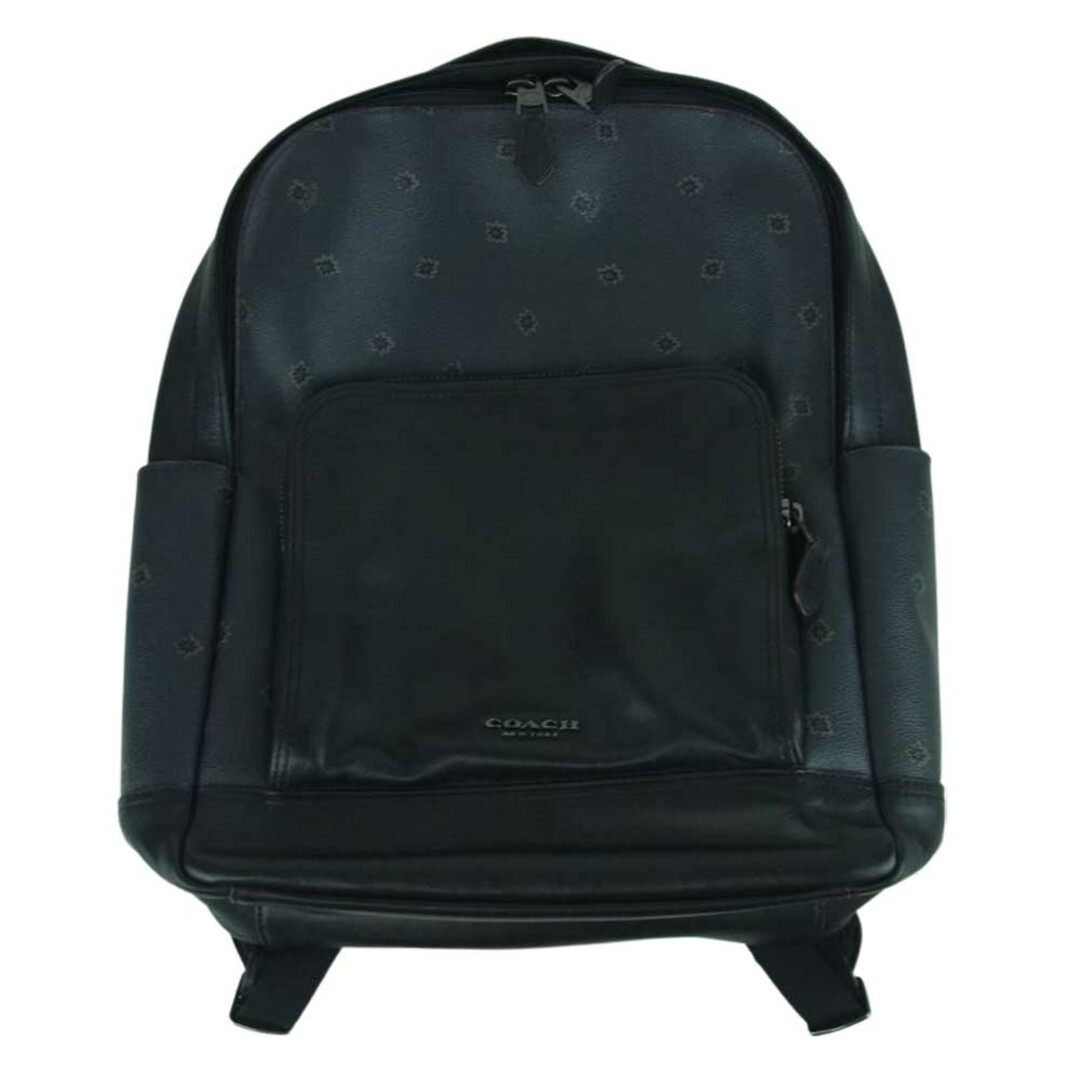 COACH(コーチ)のCOACH コーチ F37592 Graham Backpack With Spikey Diamond Print グラハム バックパック リュック ブラック系【中古】 レディースのバッグ(リュック/バックパック)の商品写真