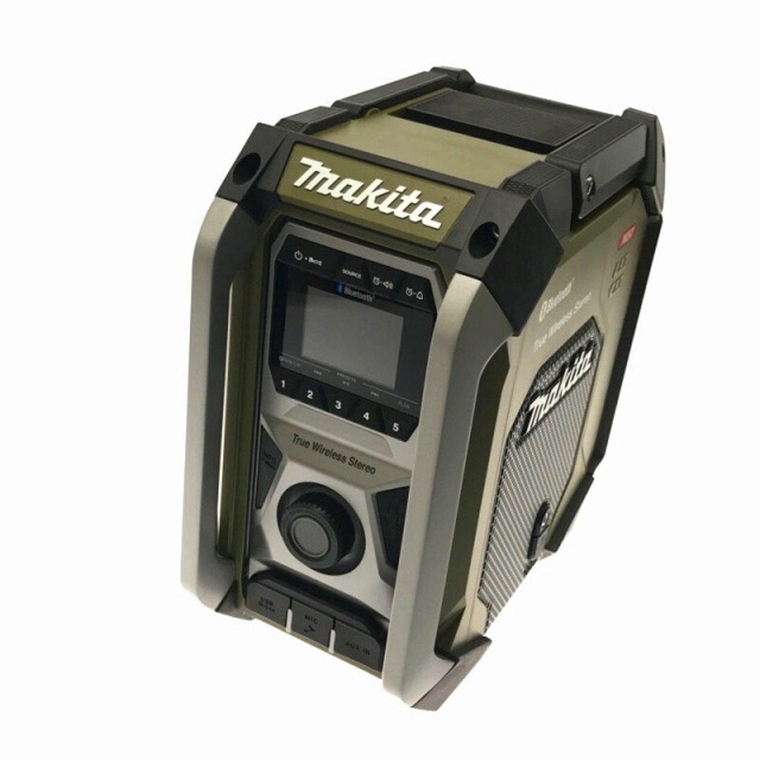 ☆未使用品☆makita マキタ 10.8V～40Vmax 充電式ラジオ MR005GZO オリーブ 本体＋ACアダプタ Bluetooth対応  コードレス 現場ラジオ 76764