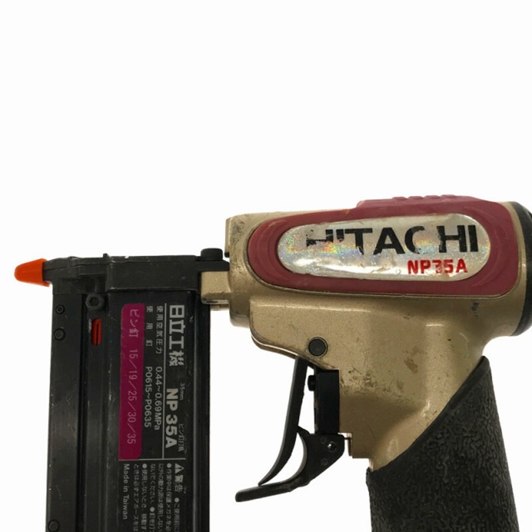 ☆中古品 セット☆HITACHI 日立工機 35mm 常圧 ピン釘打機 NP35A ワカイ 4mm/10mm兼用タッカー TS41025 SK11 タッカー SA-F35L-X1 76828