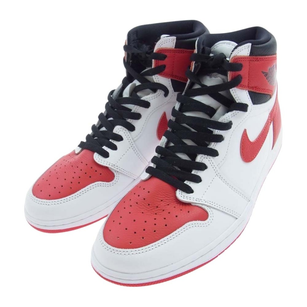 NIKE ナイキ スニーカー 555088-161 Air Jordan 1 High OG Heritage エアジョーダン1 ハイ OG ヘリテージ スニーカー レッド系 ホワイト系 29cm【極上美品】