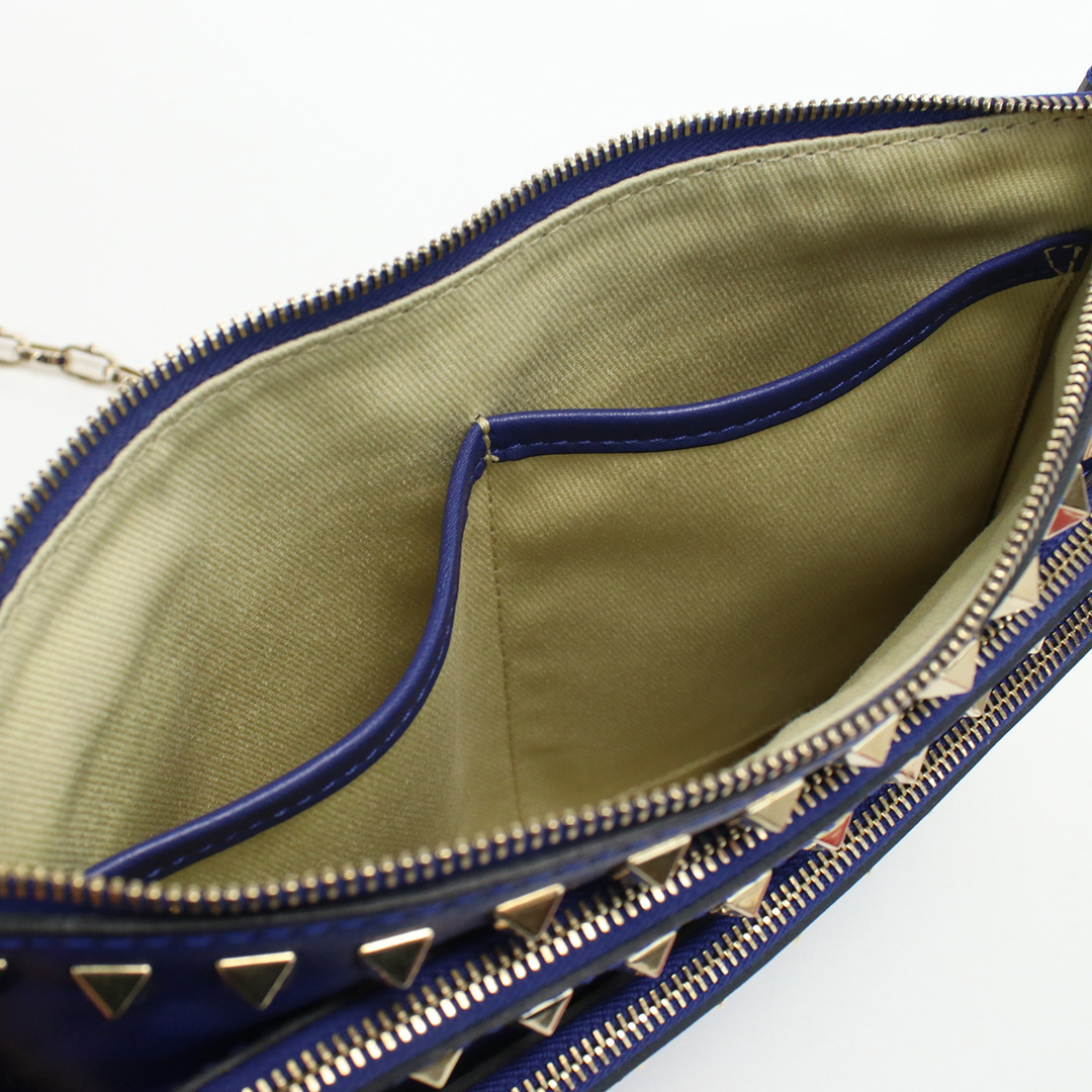 VALENTINO ヴァレンティノ チェーンショルダーバッグ ロックスタッズ 斜め掛け ショルダーバッグ レザー レディース 5